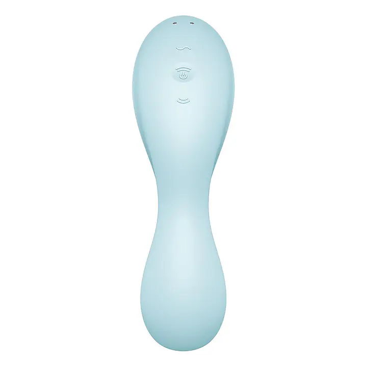 Вакуумний смарт-стимулятор із вібрацією Satisfyer Curvy Trinity 5 (Blue)  (м'ята упаковка!!!) - Master