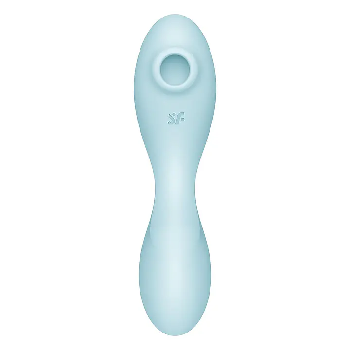 Вакуумний смарт-стимулятор із вібрацією Satisfyer Curvy Trinity 5 (Blue)  (м'ята упаковка!!!) - Master