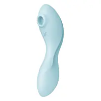 Вакуумний смарт-стимулятор із вібрацією Satisfyer Curvy Trinity 5 (Blue)  (м'ята упаковка!!!) - Master