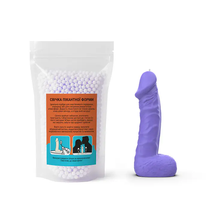 Свічка у вигляді члена Чистий Кайф LARGE Violet - Master