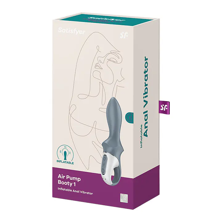 Анальний вібратор Satisfyer Air Pump Booty 1, надувається - Master