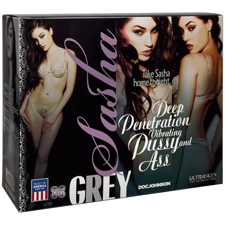 Мастурбатор з вібрацією Doc Johnson Sasha Grey ULTRASKYN Deep Penetration Vibrating Pussy&Ass - Master