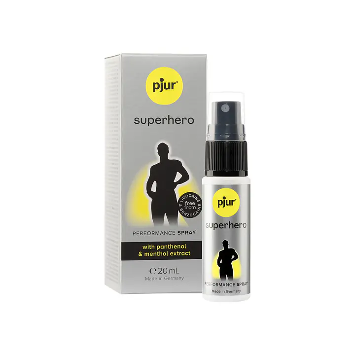 Пролонгувальний спрей pjur Superhero Spray 20 мл, всотується в шкіру, натуральні компоненти - Master