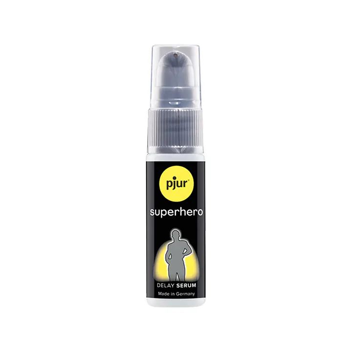 Пролонгувальний гель pjur Superhero Serum 20 мл, створює невидиму плівку, що знижує чутливість - Master