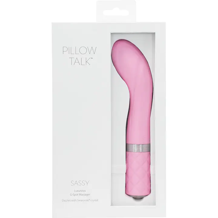 Розкішний вібратор Pillow Talk - Sassy Pink з кристалом Сваровські для точки G, подарункова упаковка - Master