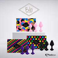 Набір силіконових анальних пробок FeelzToys - Bibi Butt Plug Set 3 pcs Pink - Master