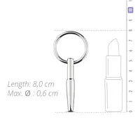 Порожнинний уретральний стимулятор Sinner Gear Unbendable – Hollow Penis Plug, довжина 4см, діам.8мм - Master