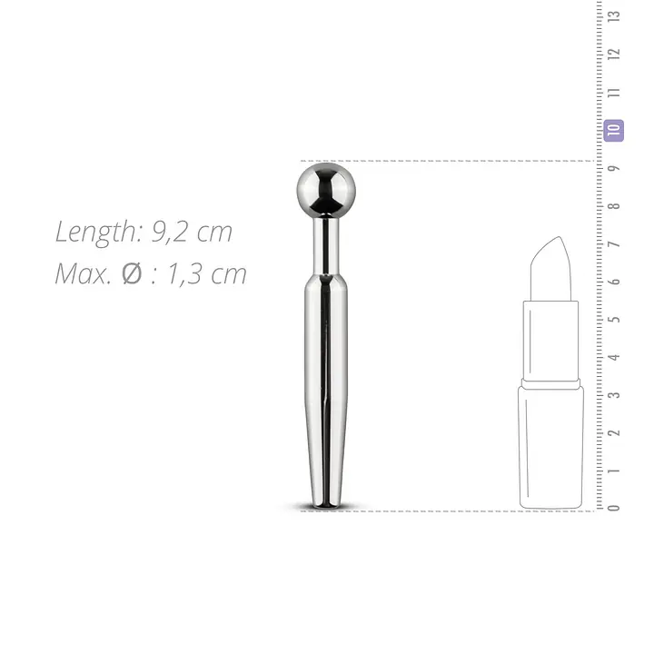 Порожнинний уретральний стимулятор Sinner Gear Unbendable – Hollow Penis Plug, довж.7,5см, діам.12мм - Master