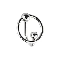 Уретральна вставка із кільцем Sinner Gear Unbendable – Sperm Stopper Solid, діаметр кільця 2,6 см - Master