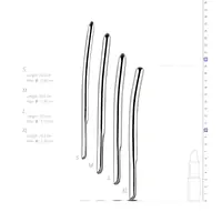 Набір уретральних стимуляторів Sinner Gear Unbendable – Single Ended 4 шт, діаметри 9,10,11,12мм - Master
