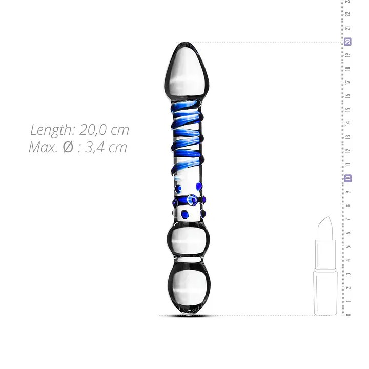 Скляний дилдо Gildo Glass Dildo No. 21 - Master