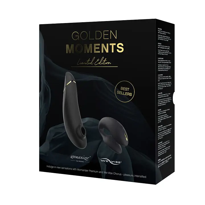 Преміальний подарунковий набір Golden Moments: Womanizer Premium та We-Vibe Chorus Black - Master