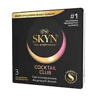 Презервативи SKYN Cocktail Club 3 шт, смаки Pina Colada, Cherry Sunrise та Passion Daiquiri - Master