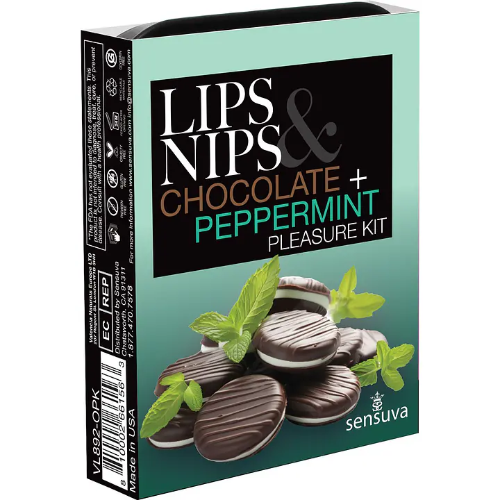 Подарунковий набір Sensuva Lips&Nips Pleasure Kit - Chocolate Peppermint 2 x 4г - Master
