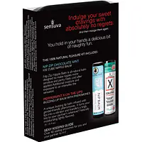 Подарунковий набір Sensuva Lips&Nips Pleasure Kit - Chocolate Peppermint 2 x 4г - Master