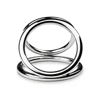 Потрійне ерекційне кільце Sinner Gear Unbendable – Triad Chamber Metal Cock and Ball Ring – Large - Master