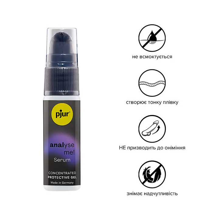 Розслаблювальний анальний гель pjur analyse me! Serum 20 мл, створює плівку, концентрований - Master