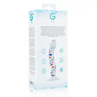 Скляний дилдо з вигинами і малюнком Gildo Glass Dildo No. 3 - Master