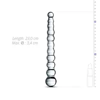 Скляний дилдо у вигляді намистин Gildo Glass Dildo No. 20 - Master