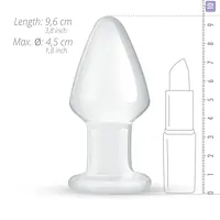Скляна анальна пробка Gildo Glass Buttplug No. 25 - Master
