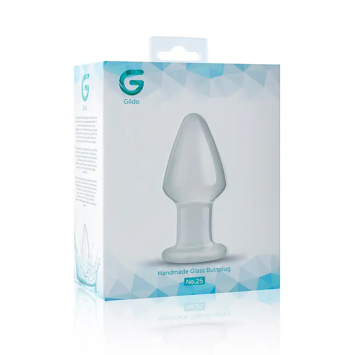 Скляна анальна пробка Gildo Glass Buttplug No. 25 - Master