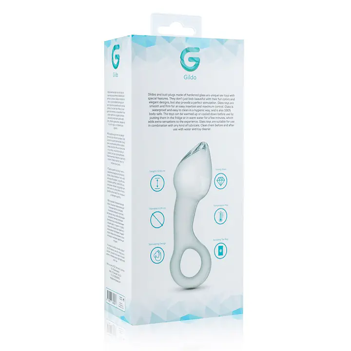 Скляний стимулятор простати Gildo Glass Prostate Plug No. 13 - Master