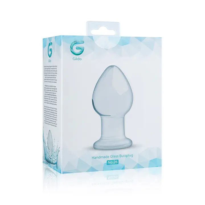 Скляна анальна пробка Gildo Glass Buttplug No. 26 - Master