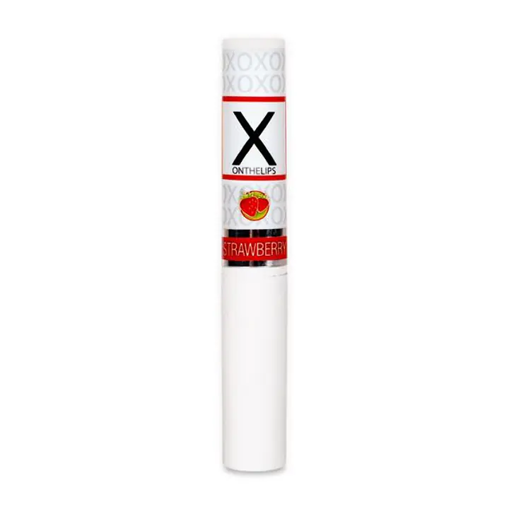 Стимулювальний бальзам для губ унісекс Sensuva – X on the Lips Strawberry з феромонами, полуниця - Master