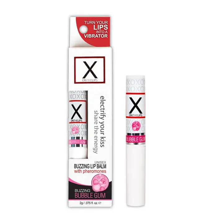 Стимулювальний бальзам для губ унісекс Sensuva – X on the Lips Bubble Gum з феромонами, жуйка - Master