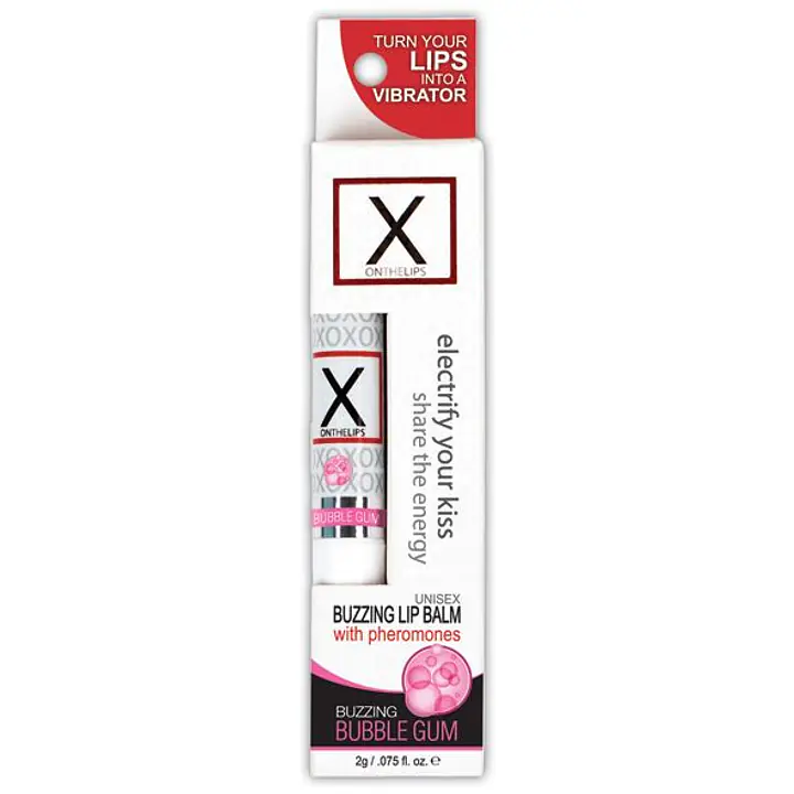 Стимулювальний бальзам для губ унісекс Sensuva – X on the Lips Bubble Gum з феромонами, жуйка - Master