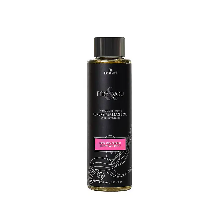 Масажна олія Sensuva — Me&You Pink Grapefruit&Vanilla Bean (125мл) з феромонами - Master