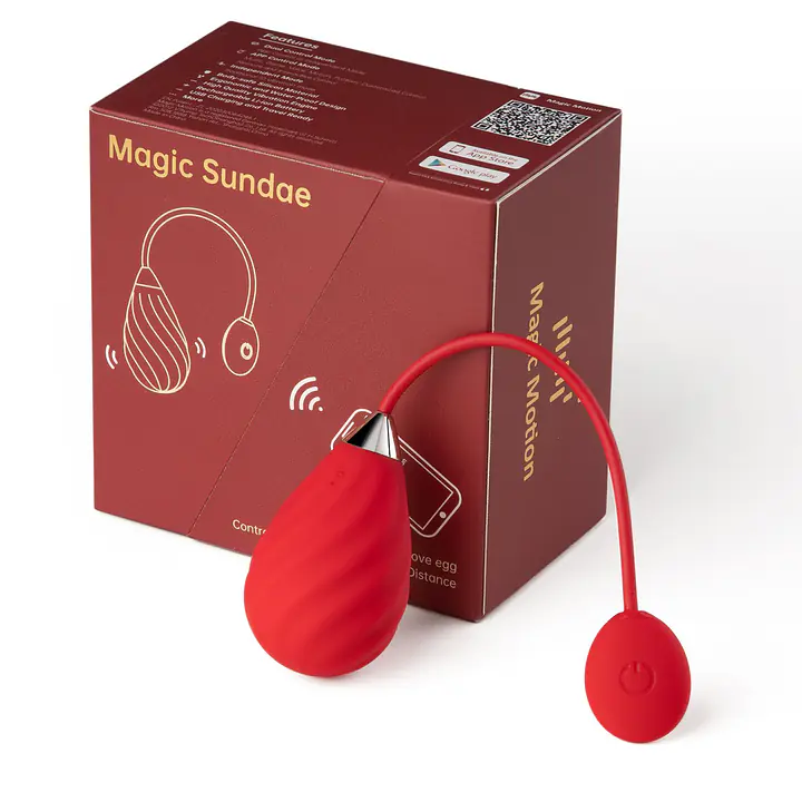 Смарт-віброяйце Magic Motion Sundae Red - Master