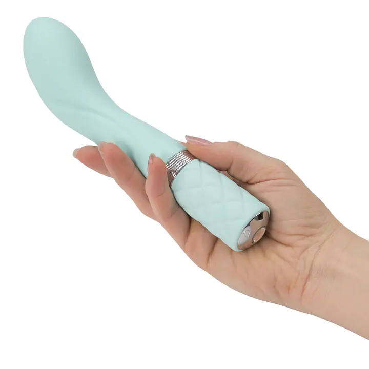 Розкішний вібратор Pillow Talk - Sassy Teal з кристалом Сваровські для точки G, подарункова упаковка - Master