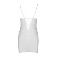 Сорочка з вирізами на грудях, стрінги Passion LOVELIA CHEMISE S/M, white - Master