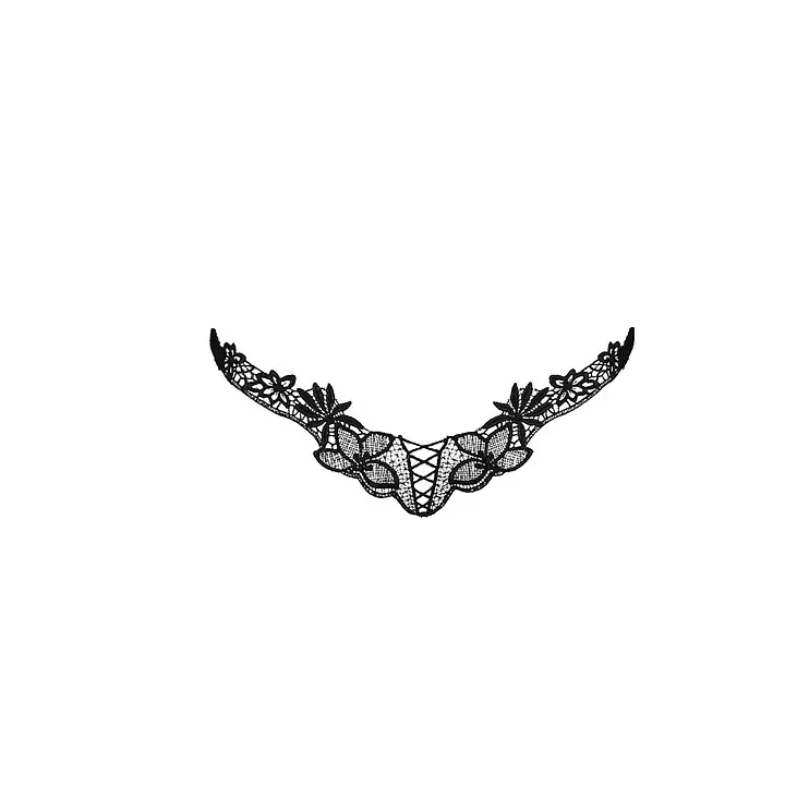 Трусики мереживні Passion Exclusive ATHENA THONG S/M, black - Master