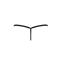 Трусики мереживні Passion Exclusive ATHENA THONG XXL/XXXL, black - Master