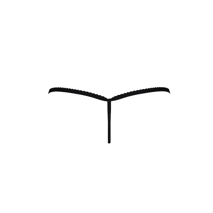 Трусики мереживні Passion Exclusive ATHENA THONG XXL/XXXL, black - Master