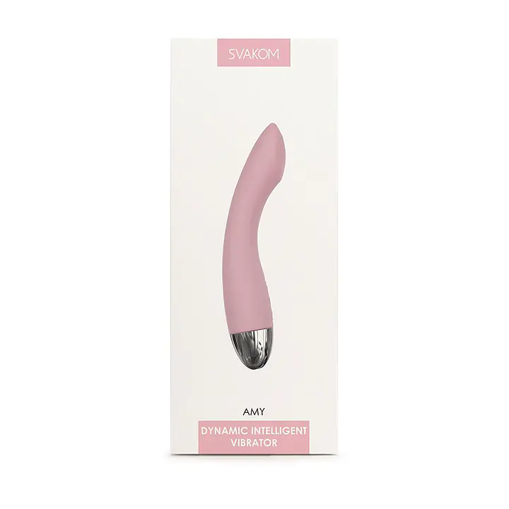 Вібратор для точки G з інтелектуальним режимом Svakom Amy Pale Pink - Master