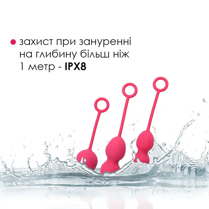 Набір вагінальних кульок зі зміщеним центром ваги Svakom Nova Plum Red - Master