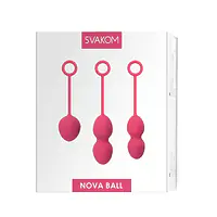 Набір вагінальних кульок зі зміщеним центром ваги Svakom Nova Plum Red - Master