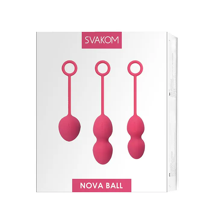 Набір вагінальних кульок зі зміщеним центром ваги Svakom Nova Plum Red - Master