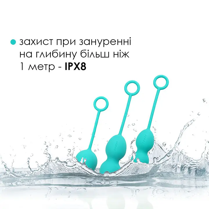 Набір вагінальних кульок зі зміщеним центром ваги Svakom Nova Green - Master