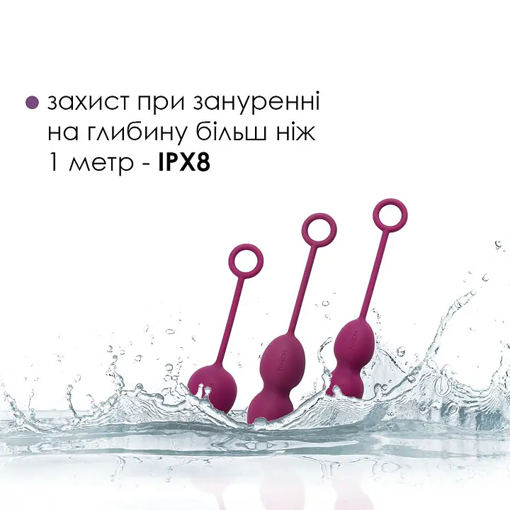 Набір вагінальних кульок зі зміщеним центром ваги Svakom Nova Violet - Master
