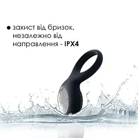 Ерекційне кільце з вібрацією Svakom Tyler Black - Master