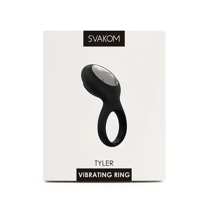 Ерекційне кільце з вібрацією Svakom Tyler Black - Master