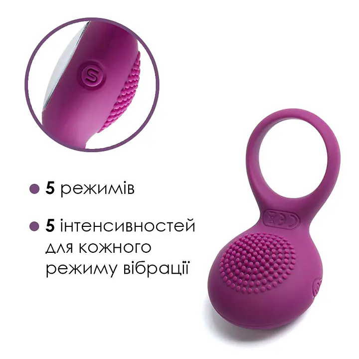 Ерекційне кільце з вібрацією Svakom Tyler Violet - Master