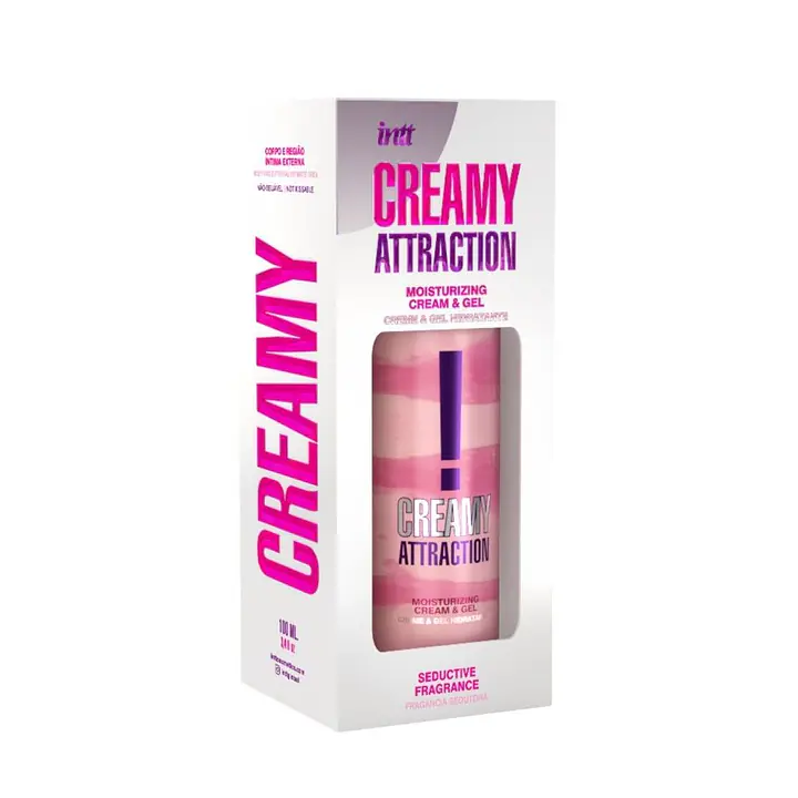 Зволожувальний крем-гель 2в1 Intt Creamy Attraction Seduction 100мл з афродизіаком, унісекс - Master