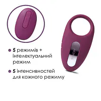 Ерекційне кільце з вібрацією та пультом ДК Svakom Winni Violet - Master