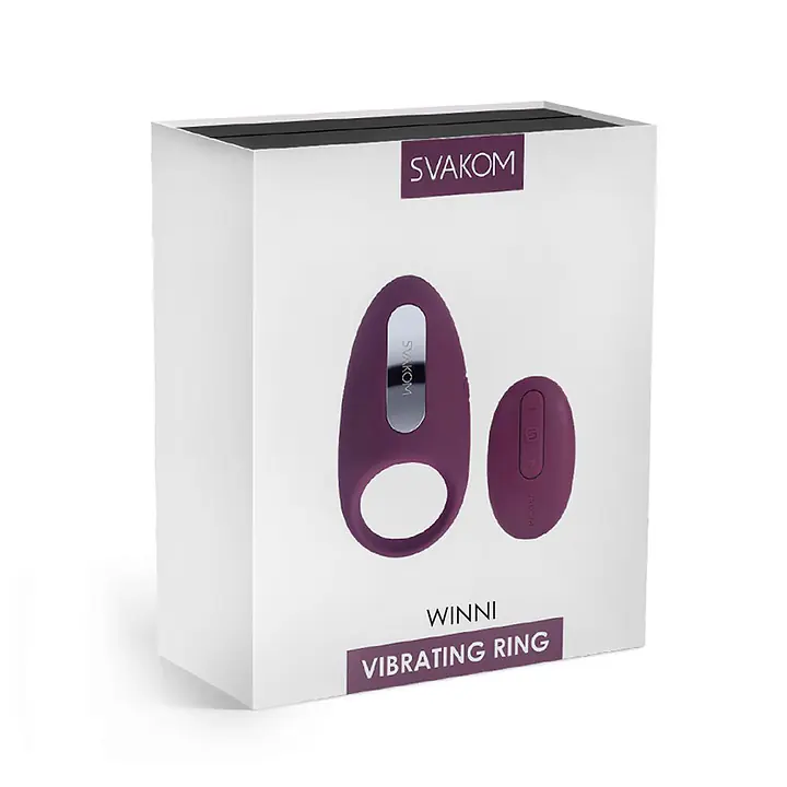 Ерекційне кільце з вібрацією та пультом ДК Svakom Winni Violet - Master