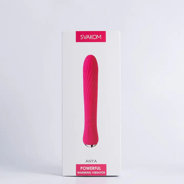 Вібратор із підігрівом Svakom Anya Plum Red - Master